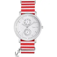 Nautica Dameur NAPCMS901 Hvid/Læder Ø36 mm