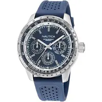 Nautica Herreur NAPP39S25 Pier 39 Blå/Gummi Ø46 mm