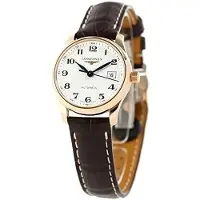 Longines Dameur L2.257.8.78.3 Master Sølvfarvet/Læder Ø29 mm