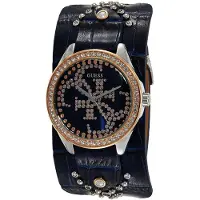 GUESS Dameur W1140L3 Analog Blå/Læder Ø36 mm