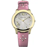 Versace Dameur VELR01219 Audrey Sølvfarvet/Læder Ø38 mm
