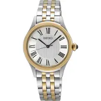Seiko Dameur SUR612P1 Classic Sølvfarvet/Gul guldtonet stål Ø29.6