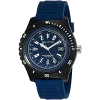 Nautica Herreur NAPIBZ008 Blå/Gummi Ø46 mm