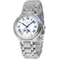 Longines Dameur L8.126.4.71.6 Primaluna Sølvfarvet/Stål Ø34 mm