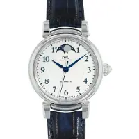 IWC Dameur IW459306 Da Vinci Sølvfarvet/Læder Ø36 mm