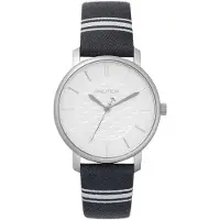 Nautica Dameur NAPCGS001 Hvid/Læder Ø36 mm