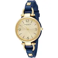 Akribos XXIV Dameur AK761BU Champagne/Læder Ø32 mm
