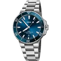 Oris Herreur 01 733 7787 4135-07 8 22 04PEB Aquis Blå/Stål Ø41.5 mm