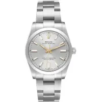 Rolex Dameur 124200-0001 Oyster Perpetual 34 Sølvfarvet/Stål Ø34 mm