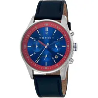 Esprit Herreur ES1G209L0025 Blå/Læder Ø42 mm
