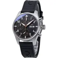 IWC Herreur IW388116 Pilots Sort/Gummi Ø41 mm