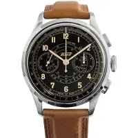 Tissot Herreur T142.462.16.052.00 Heritage Telemeter 1938 Sort/Læder