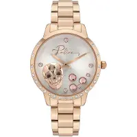 Police Dameur PL16071MSR.04M Sølvfarvet/Rosaguldtonet stål Ø36 mm