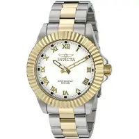 Invicta Herreur 16740 Pro Diver Hvid/Gul guldtonet stål Ø44 mm
