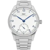 IWC Herreur IW358312 Portugieser Hvid/Stål Ø40.4 mm