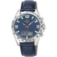 Master Time Herreur MTGA-10876-32L Classic Blå/Læder Ø42 mm