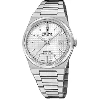 Festina Herreur F20028-1 Swiss Made Sølvfarvet/Stål Ø40 mm