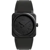 Bell & ross Herreur BR03A-PH-CE/SRB BR 03 Phantom Sort/Gummi Ø41
