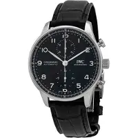 IWC Herreur IW371609 Portuguese Sort/Læder Ø41 mm