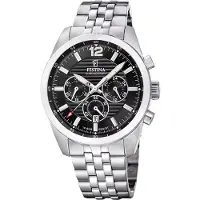 Festina Herreur F20742-3 Timeless Sort/Stål Ø43.8 mm