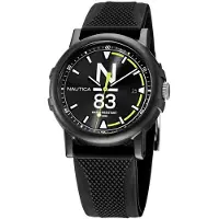 Nautica Herreur NAPEPS106 N83 Sort/Gummi Ø38 mm
