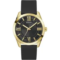 GUESS Herreur GW0894G2 Elliot Sort/Gummi Ø44 mm