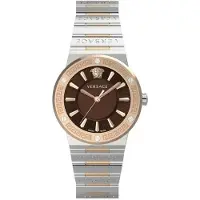 Versace Dameur VEVH01220 Greca Brun/Rosaguldtonet stål Ø38 mm