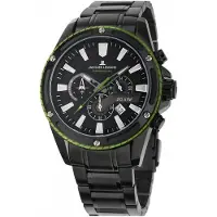 Jacques Lemans Herreur 1-2141H Liverpool Sort/Stål Ø48 mm