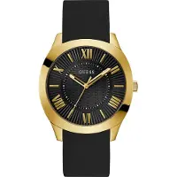 GUESS Herreur GW0728G2 Arc Sort/Gummi Ø44 mm