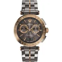 Versace Herreur VE1D02023 Aion Grå/Stål Ø45 mm