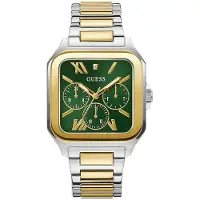 GUESS Herreur GW0631G1 Multifunction Grøn/Gul guldtonet stål