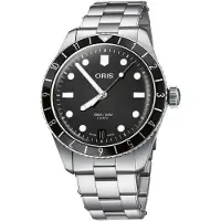 Oris Herreur 01 400 7772 4054-07 8 20 18 Divers Sort/Stål Ø40 mm