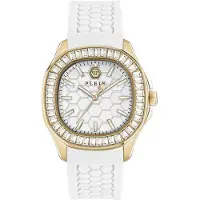 Philipp Plein Dameur PWTAA0924 Spectre Sølvfarvet/Gummi Ø37 mm