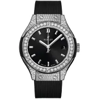 Hublot Dameur 581.NX.1470.RX.1704 Classic Fusion Sort/Gummi Ø33 mm