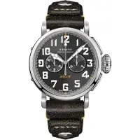 Zenith Herreur 03.2434.4069-20.I010 Pilot Grå/Læder Ø45 mm