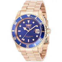 Invicta Herreur 30601 Pro Diver Blå/Rosaguldtonet stål Ø42 mm