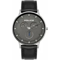 Police Herreur P15968JS39 Grå/Læder Ø43 mm