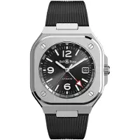 Bell & ross Herreur BR05G-BL-ST/SRB Br 05 Sort/Gummi