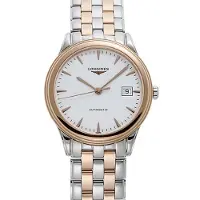 Longines Herreur L4.974.3.92.7 Flagship Hvid/Rosaguldtonet stål