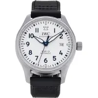 IWC Herreur IW328207 Pilots Sølvfarvet/Læder Ø40 mm