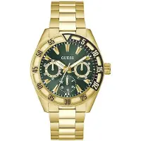 GUESS Herreur GW0904G2 Sport Grøn/Gul guldtonet stål Ø44 mm