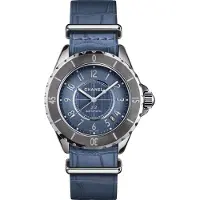 Chanel Dameur H4338 J12 Blå/Stål Ø38 mm