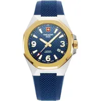 Swiss Alpine Military Herreur 7005.1845 Typhoon Blå/Gummi Ø42 mm
