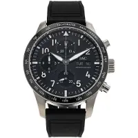 IWC Herreur IW388305 Pilots Sort/Gummi Ø41 mm