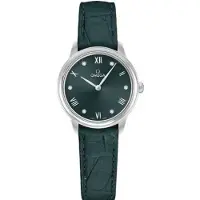 Omega Dameur 434.13.28.60.60.001 De Ville Prestige Grøn/Læder