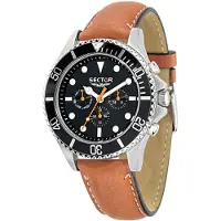 Sector Herreur R3251161012 Sort/Læder Ø48 mm