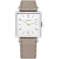 Nomos Glashütte N-405 Tetra Sølvfarvet/Læder