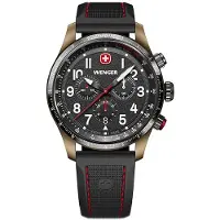 Wenger Herreur 01.0543.113 Terragraph Sort/Gummi Ø43 mm