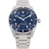 Longines Herreur L3.812.4.93.6 Spirit Zulu Time Blå/Stål Ø42 mm