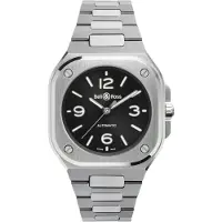 Bell & ross Dameur BR05A-S-BL-ST/SST BR 05 Sort/Stål Ø36 mm